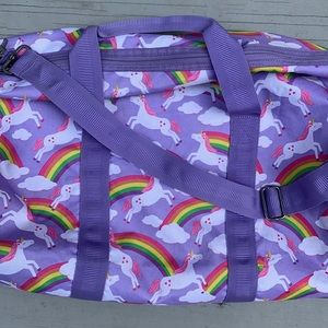 Kids pottery barn unicorn duffel bag